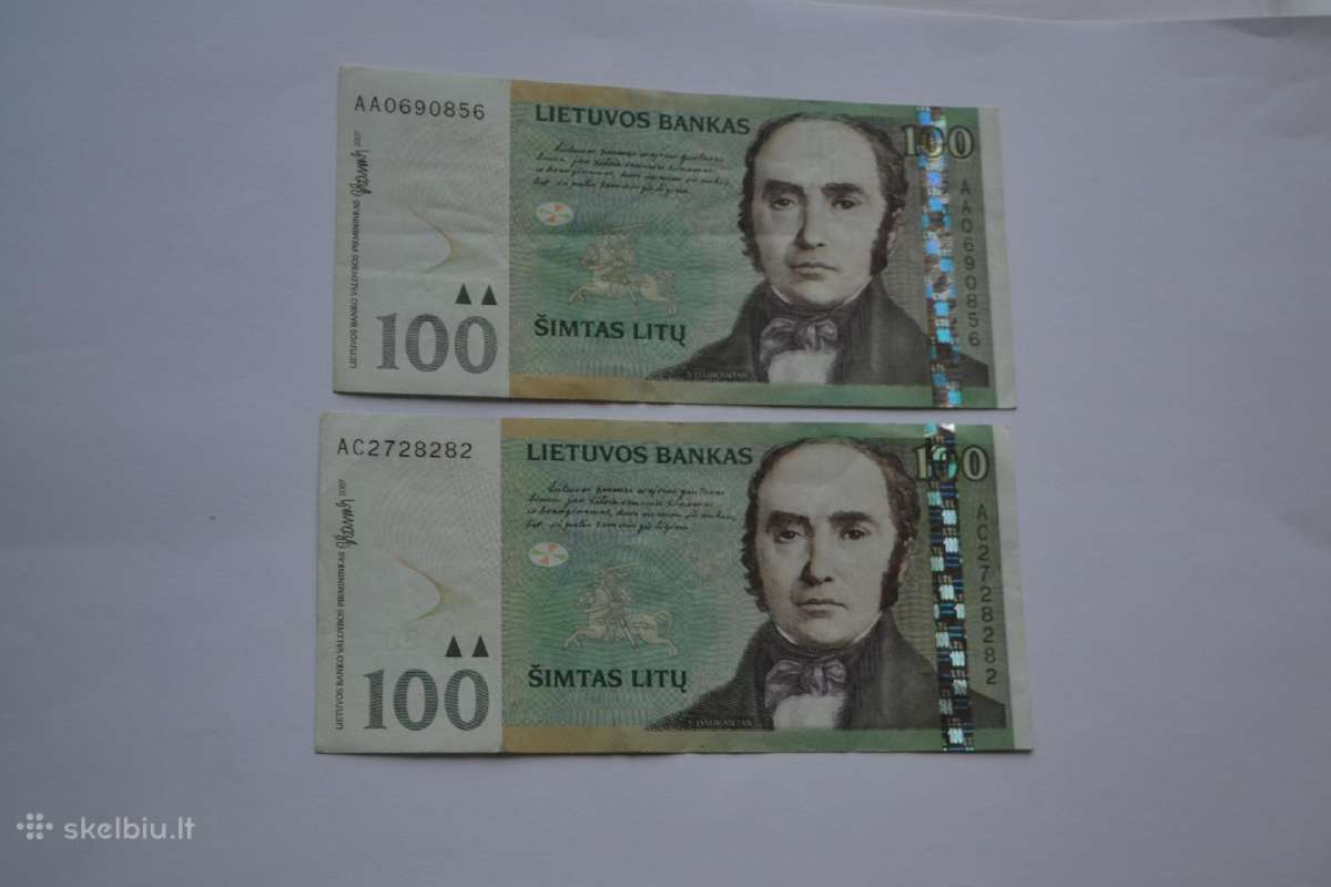 100 Litu 2 vnt.
