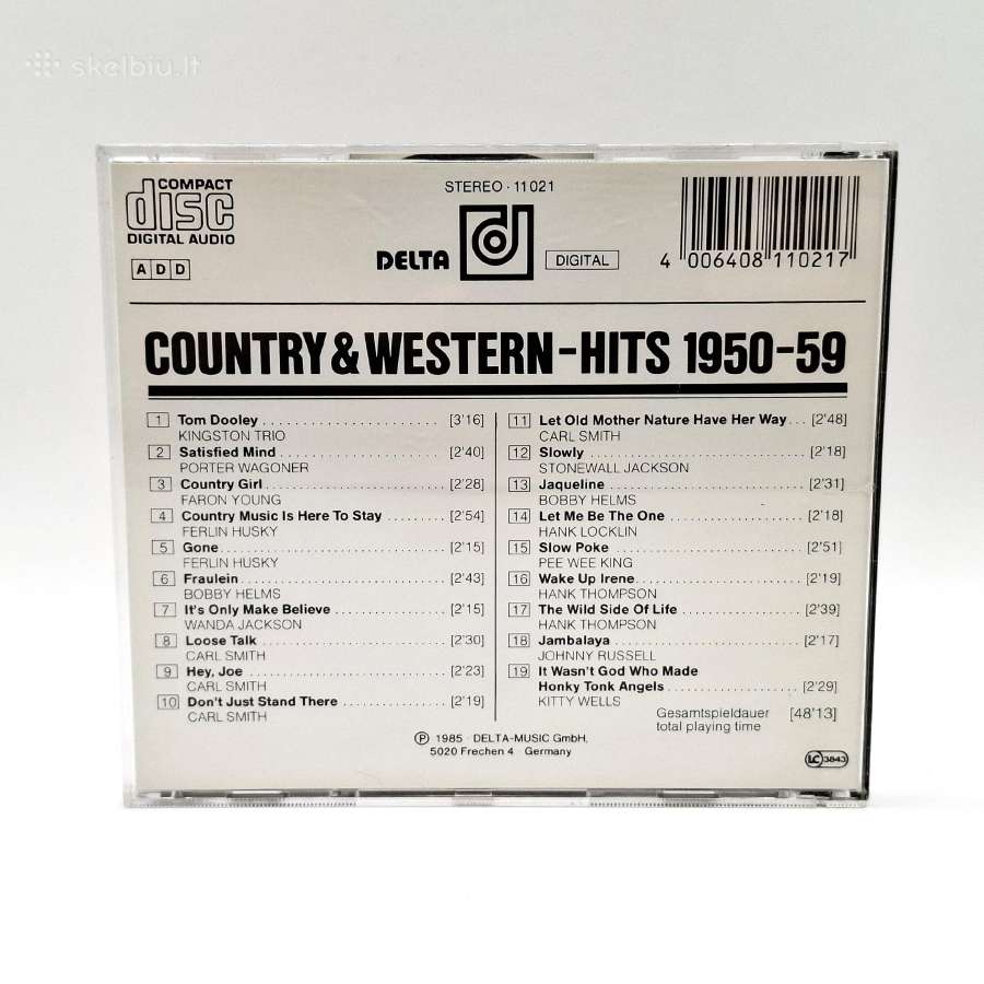 Country & Western Hits 1950 - 59 Vol. 1 (CD) - nuotraukos Nr. 2