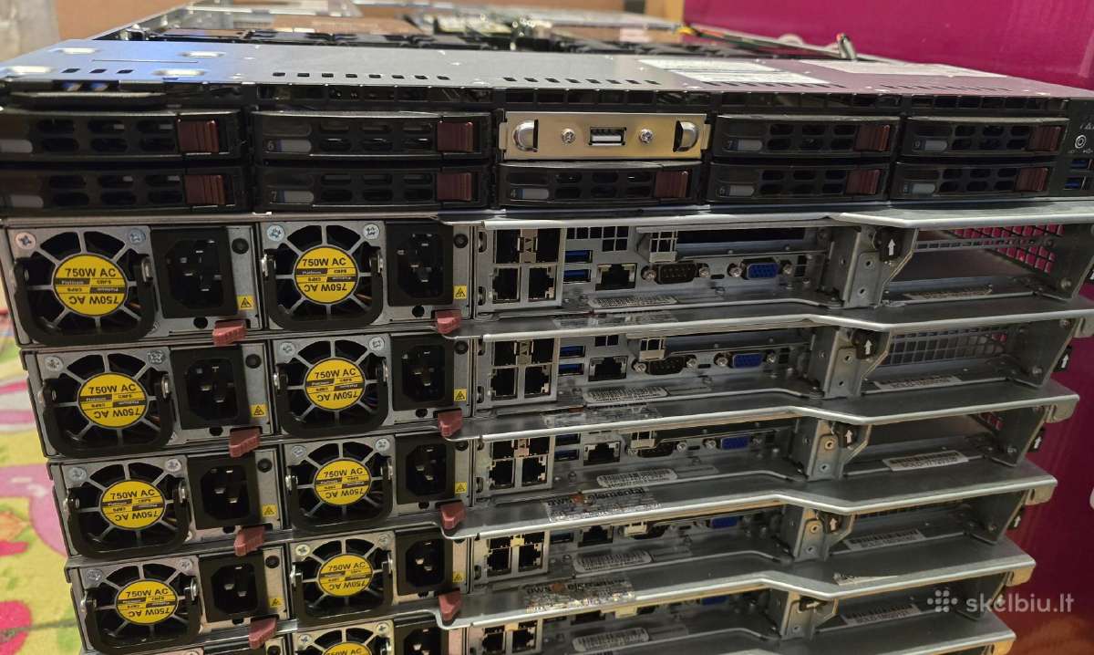 Supermicro Cse-119u X10dru-i+ 2x Intel Xeon V3 V4 - nuotraukos Nr. 15