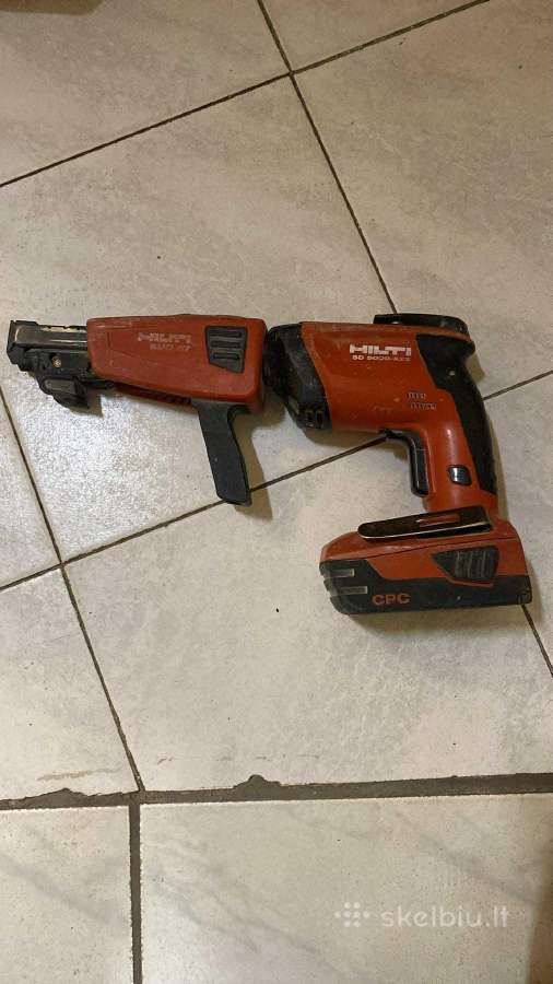Parduodu akumuliatorini gipskartonio suktuka hilti
