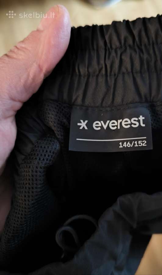Juodos Everest slidinejimo kelnes - nuotraukos Nr. 2