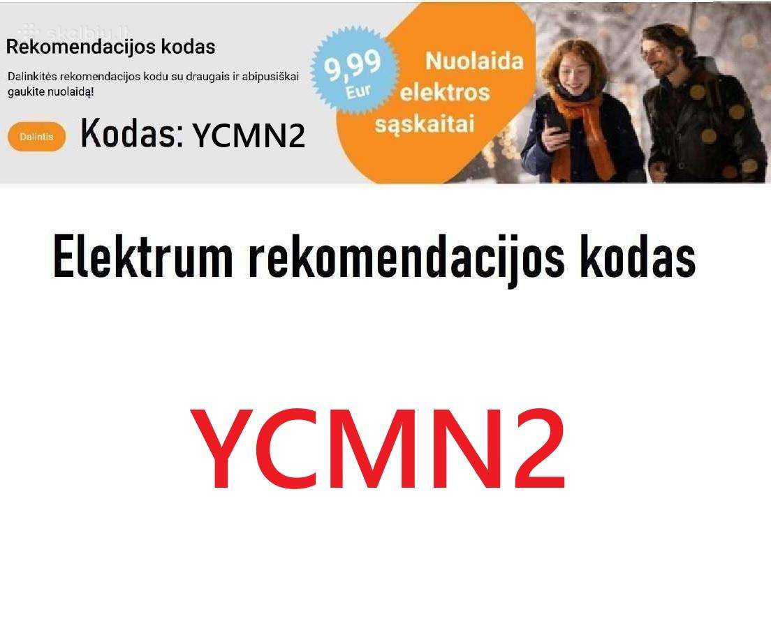 Elektrum nuolaidos kodas Ycmn2, -9,99 Eur nuolaida