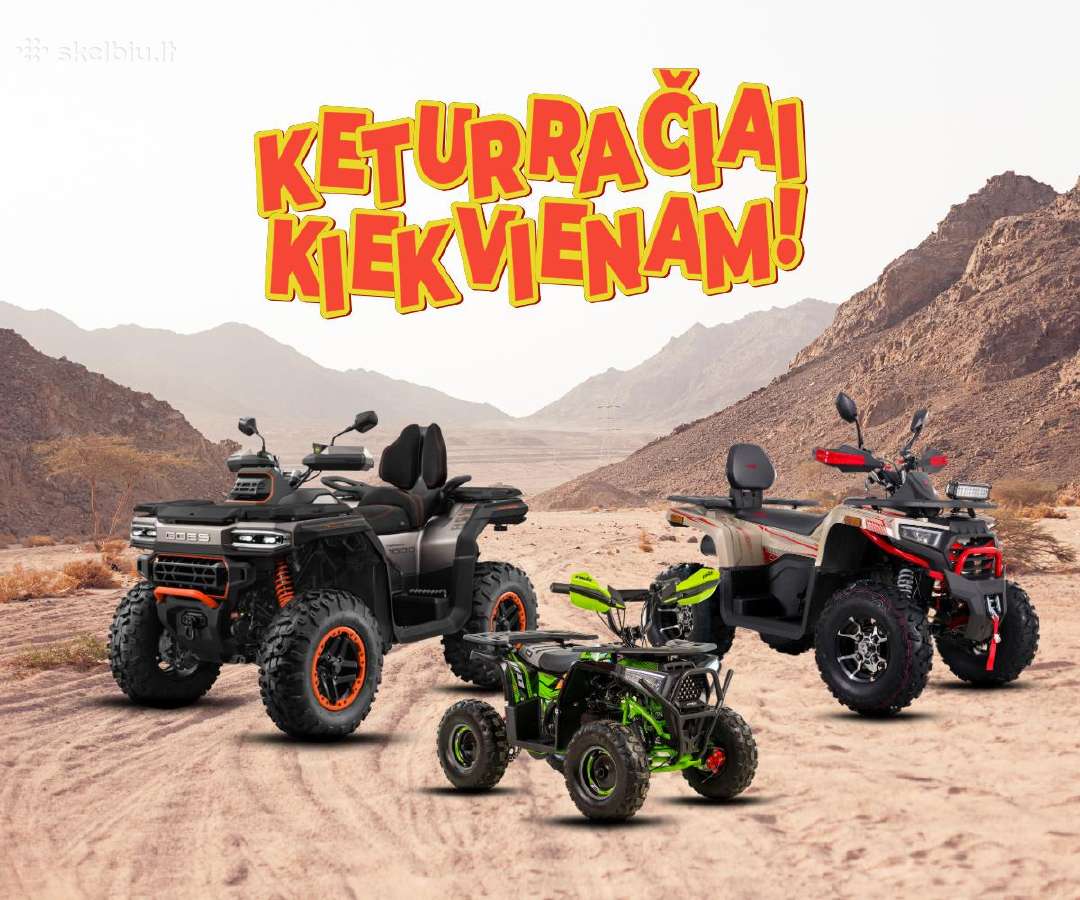 Naujiena! 49-1000cc keturračiai Klaipėda