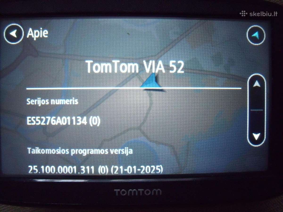 5' coliu Tomtom Via 52 - nuotraukos Nr. 3