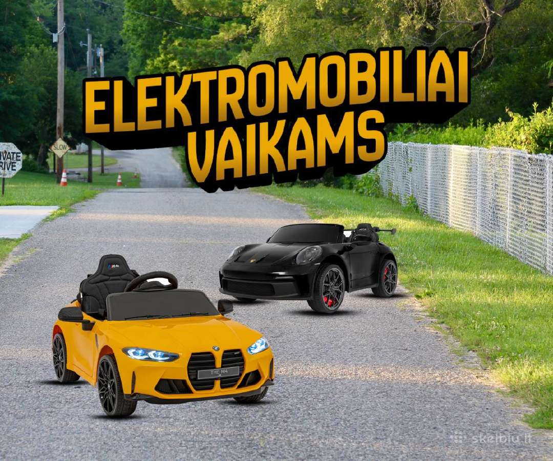 Elektromobiliai vaikams didelis pasirinkimas
