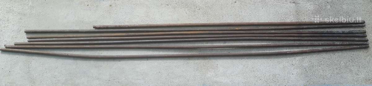 Metaliniai strypai pilnaviduriai D1cm