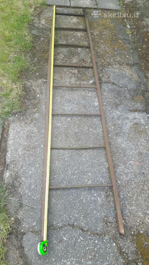 Metalinės kopėčios aukštis 2,50m.
