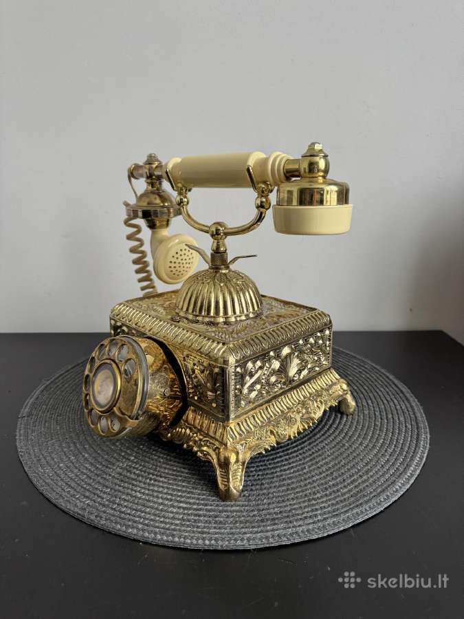 Vintažinis senovinis telefonas - nuotraukos Nr. 3