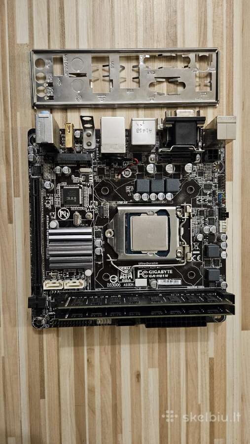 Itx MB, 2x8gb ddr3, i7 4770k komplektukas