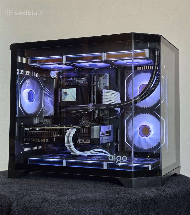 Naujas kompiuteris Ryzen 7 7800x3d rtx5070 5tb