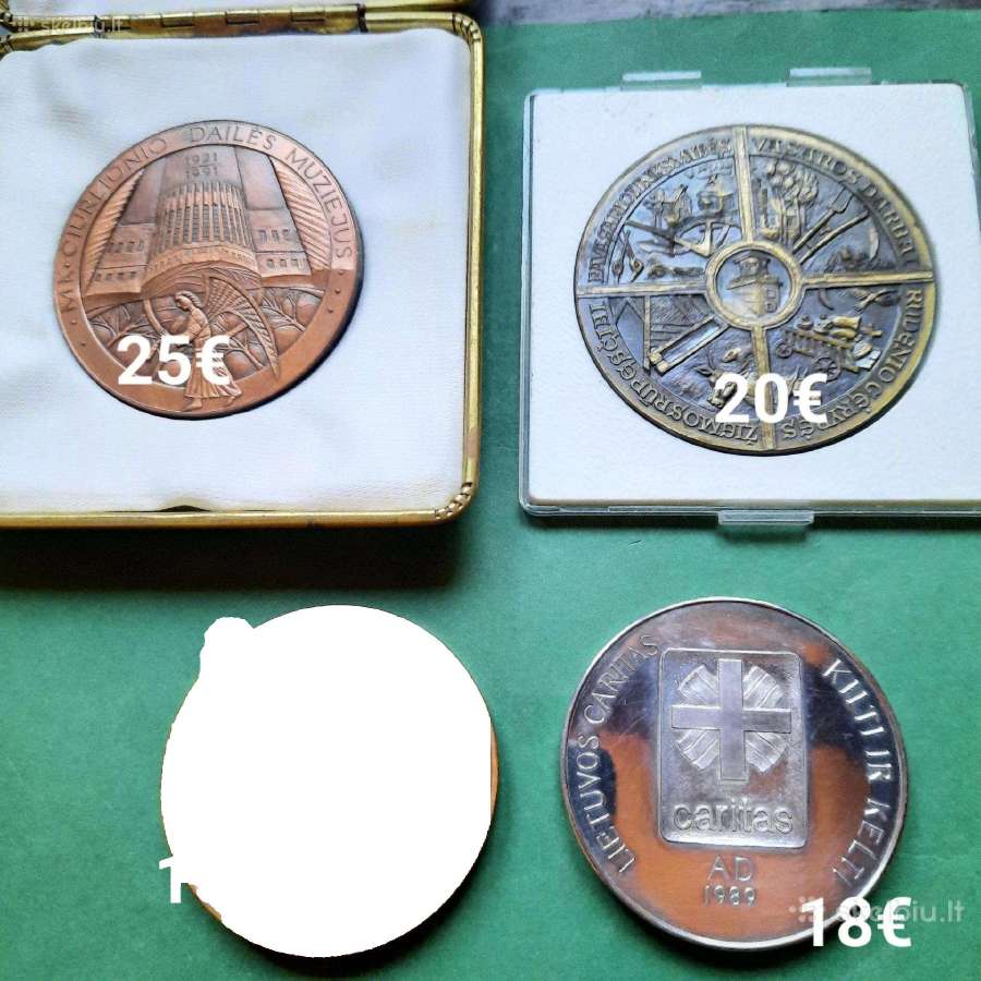 Stalo Medaliai Lietuviški Darius ir Girėnas - nuotraukos Nr. 9