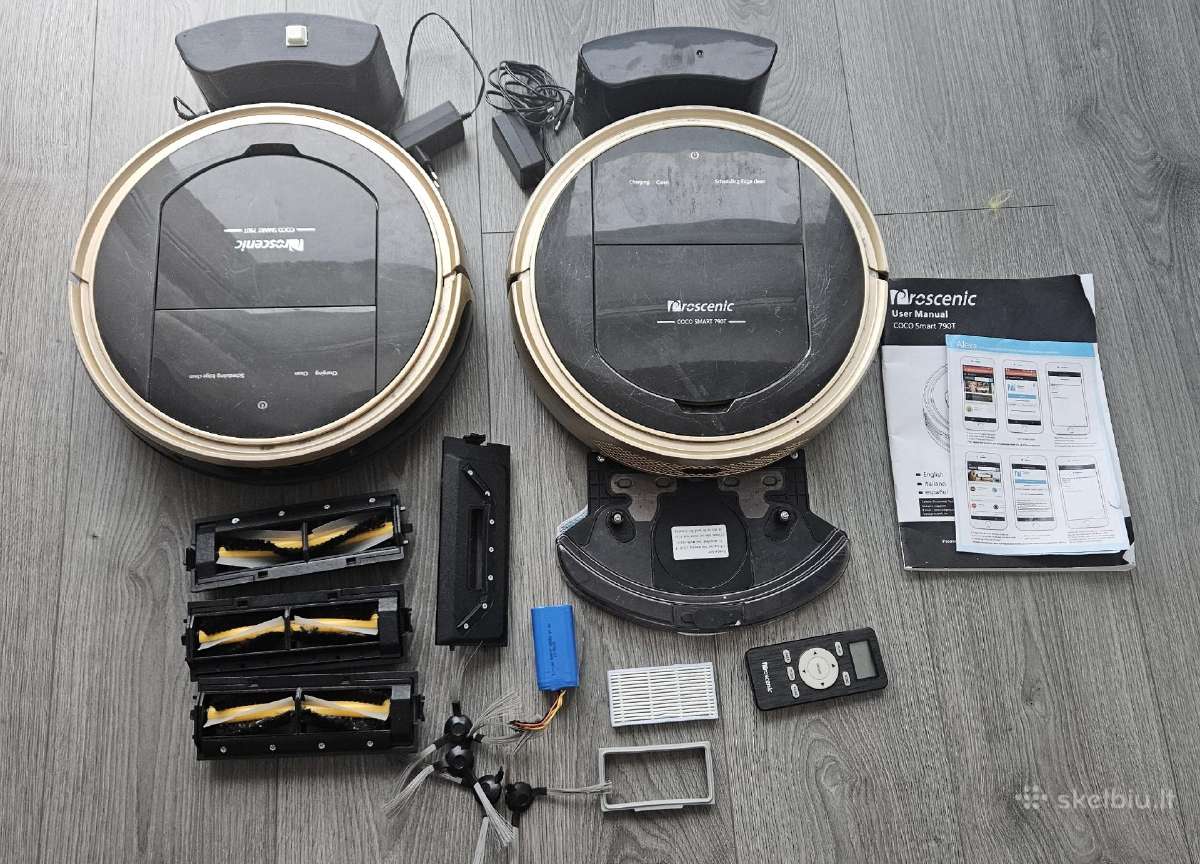 Du robotai siurbliai Proscenic 790t