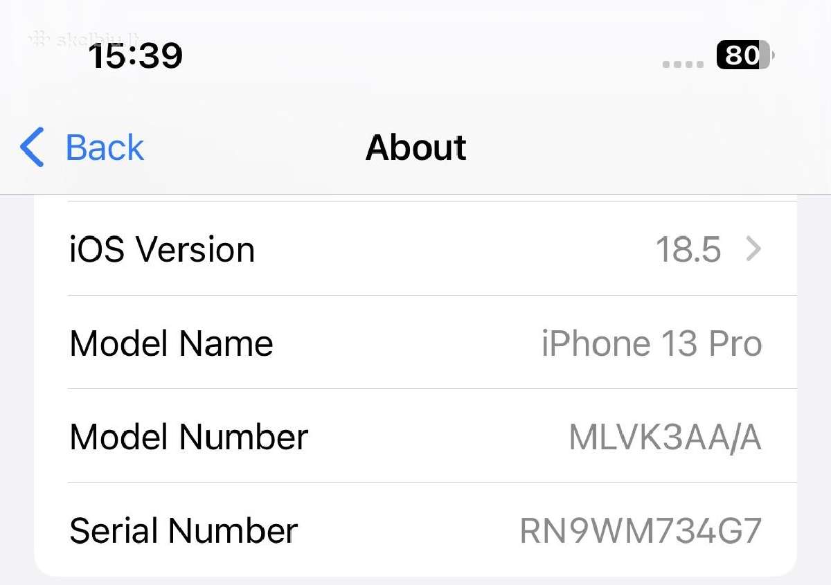 Labai prižiūrėtas iPhone 13 Pro 256gb su dežute - nuotraukos Nr. 9