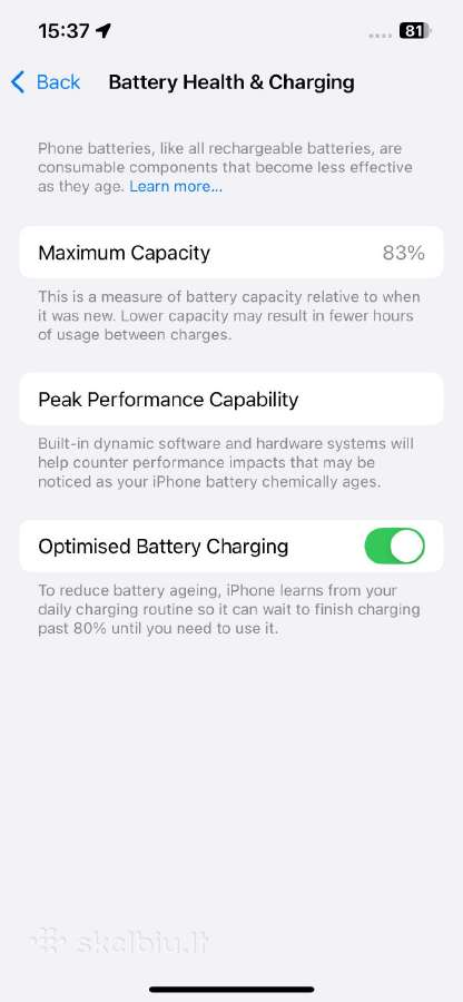 Labai prižiūrėtas iPhone 13 Pro 256gb su dežute - nuotraukos Nr. 10