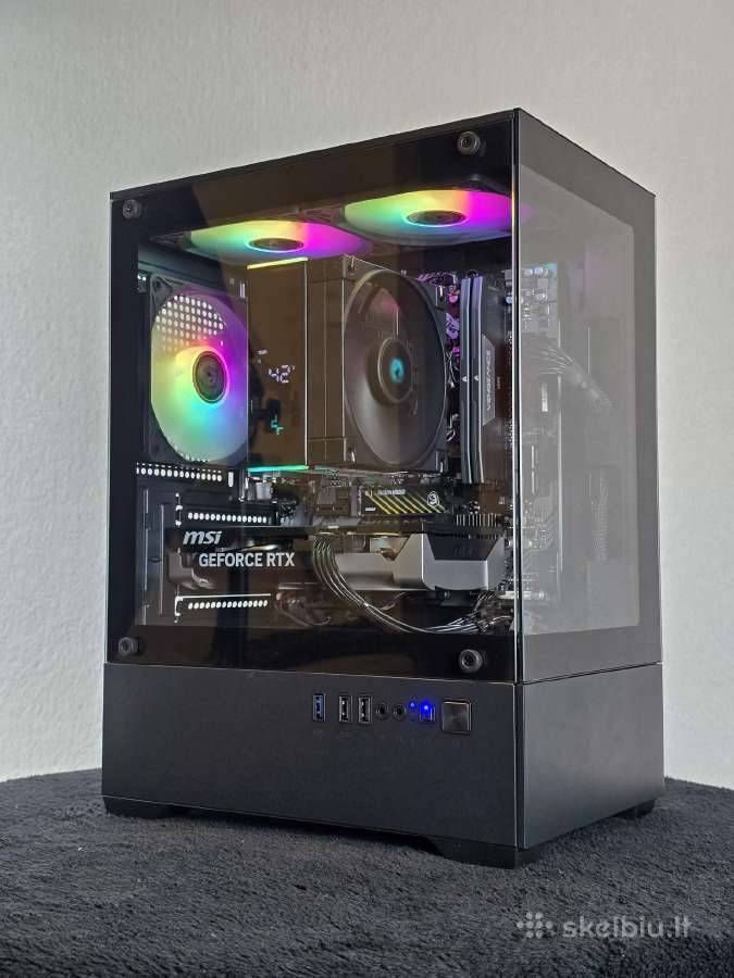 Naujas kompiuteris Ryzen 5 7500f rtx 5060 1tb SSD