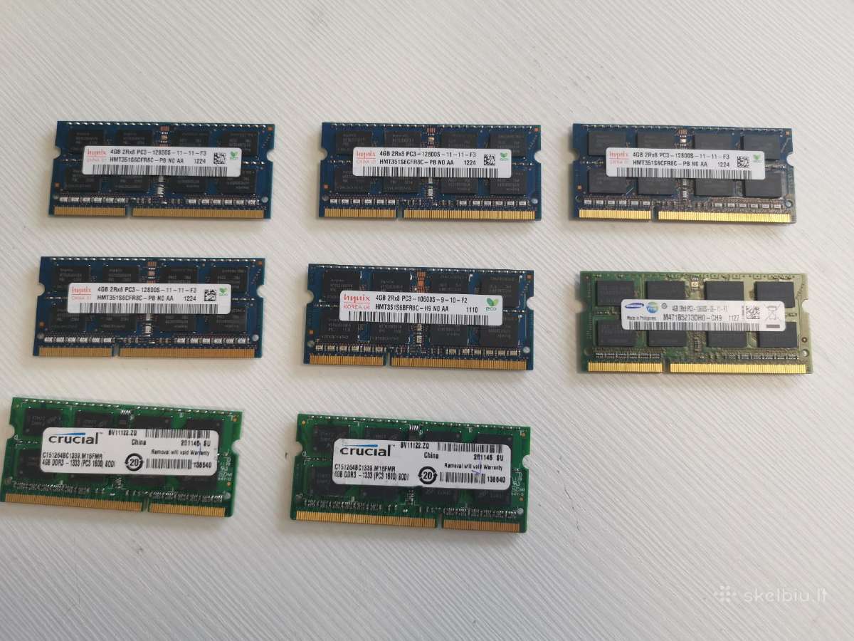 Ddr1 / Ddr2 / Ddr3 / Ddr3l / Ddr4 RAM atmintis - nuotraukos Nr. 2
