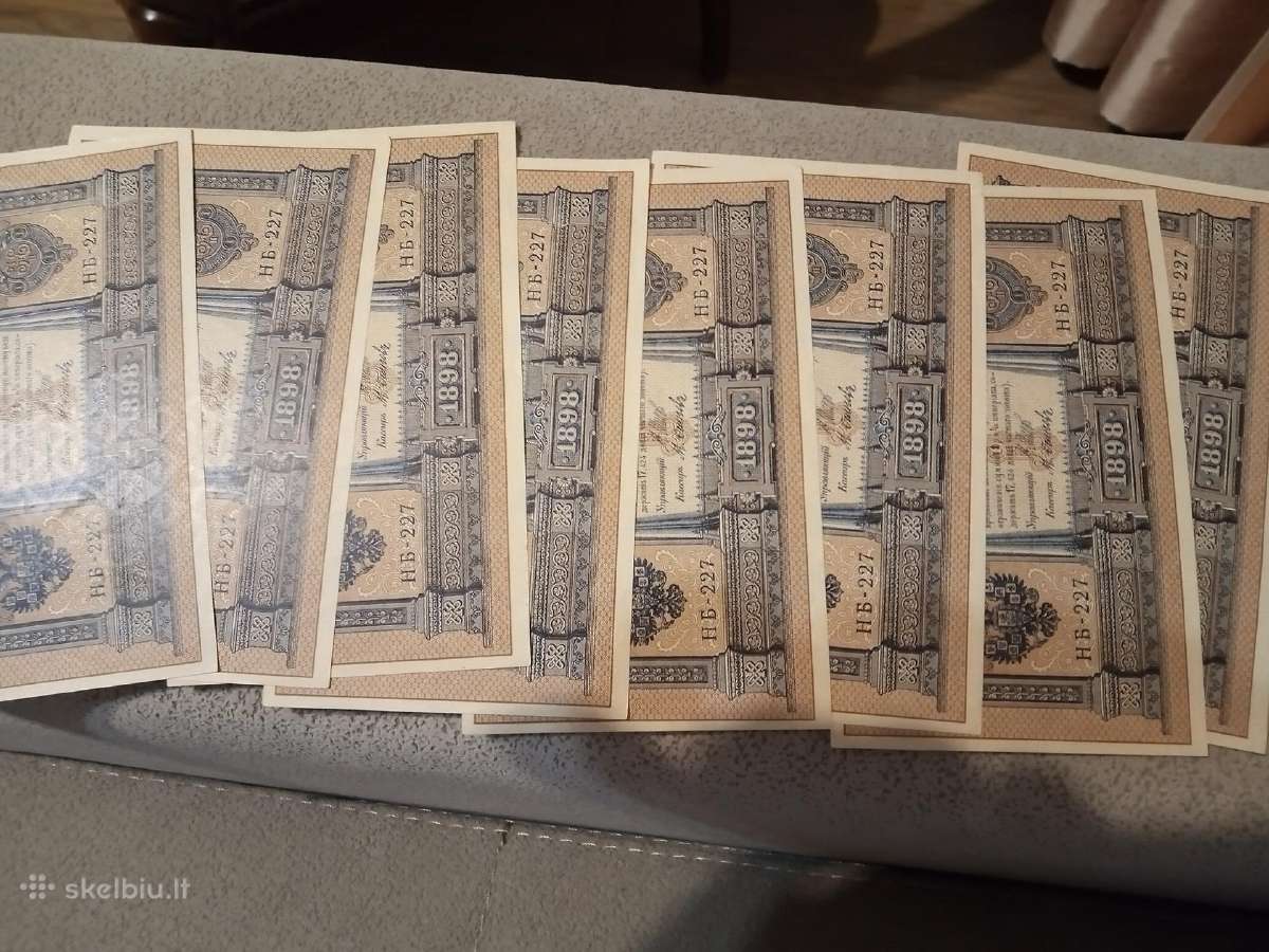 Perku banknotus. Taip pat monetas kolekcijon