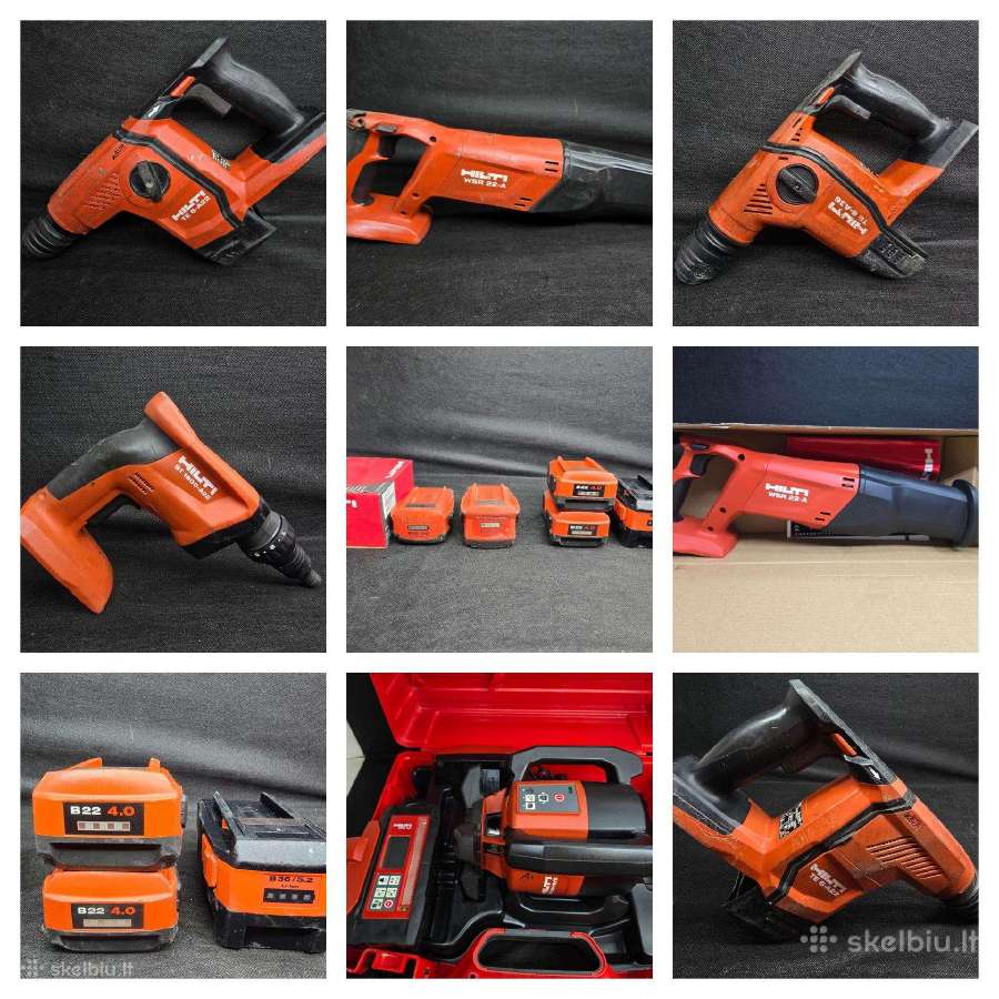 Hilti irankiai perforatoriai lazeriai ir kita - nuotraukos Nr. 2
