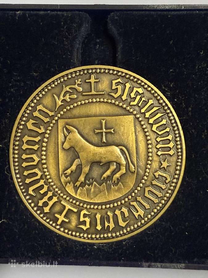 Stalo medalis Kauno miesto savivaldai 600 - nuotraukos Nr. 2