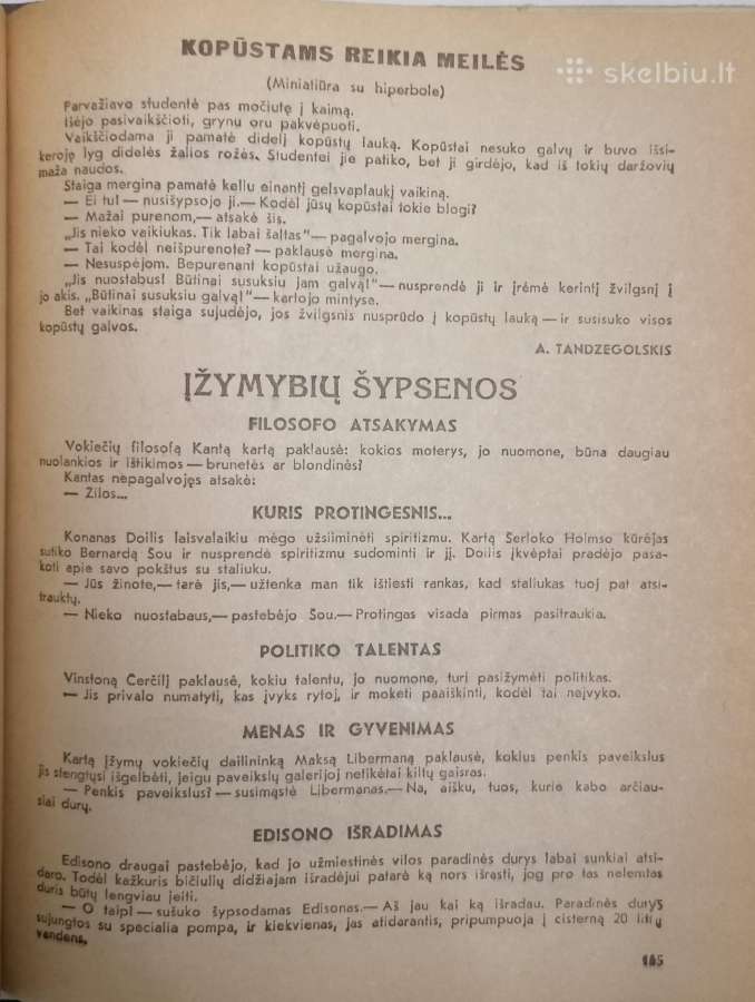 "Šluotos" kalendorius 1971 - nuotraukos Nr. 4