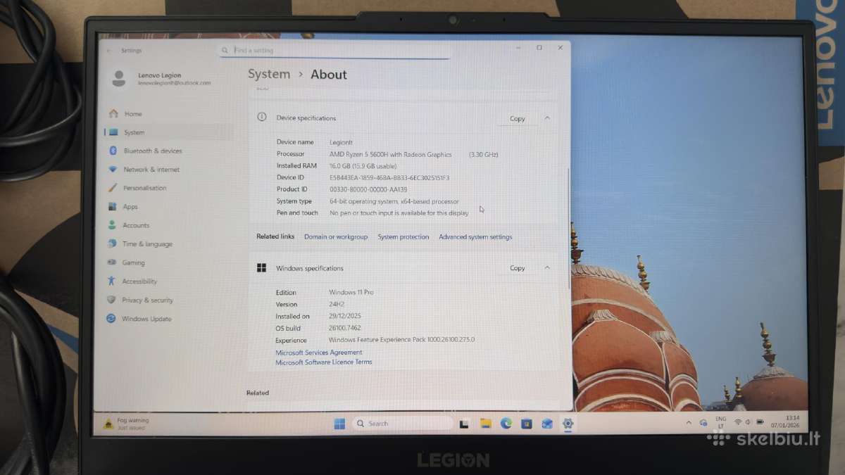Parduodamas galingas Lenovo Legion - nuotraukos Nr. 4