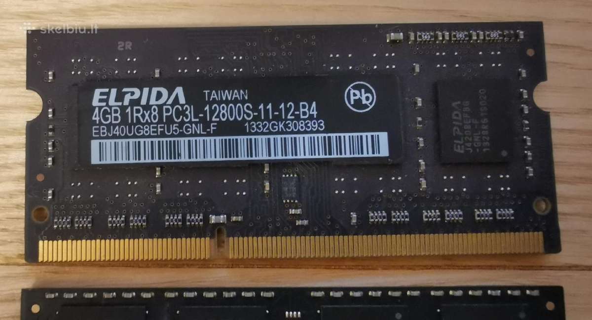 Laptop RAM Ddr3 4gb - nuotraukos Nr. 2