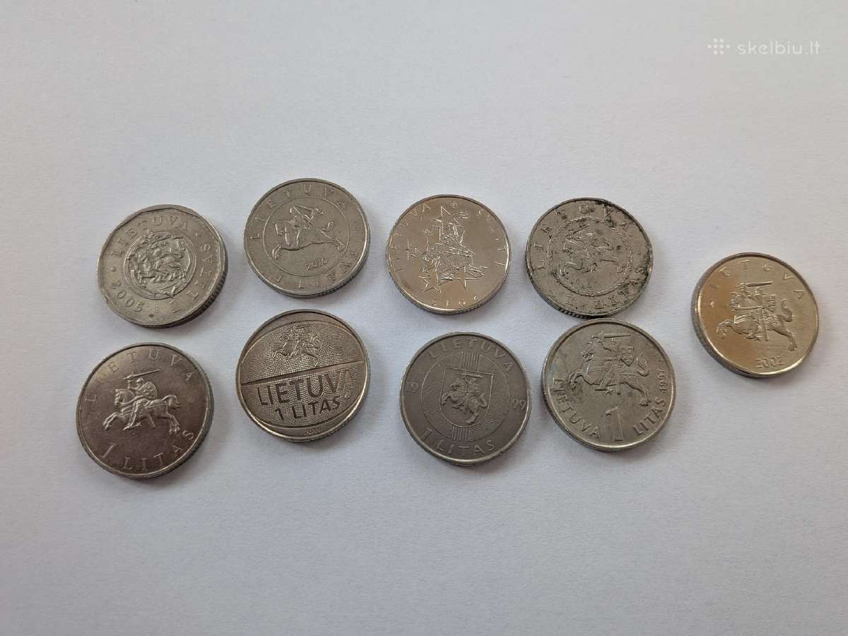 Visos Jubiliejines 1lt monetos + 1lt paprastas - nuotraukos Nr. 2