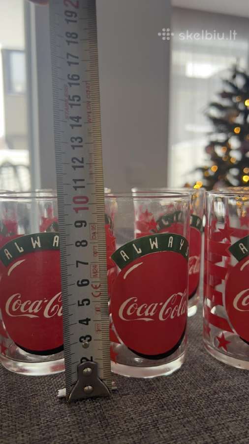 Stiklinės coca cola 7vnt. - nuotraukos Nr. 2