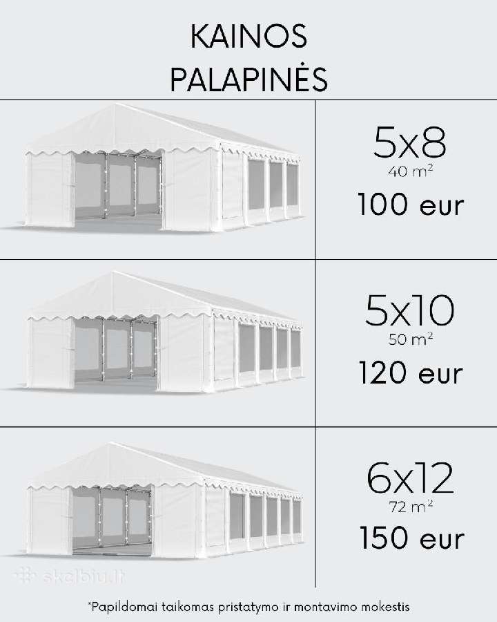 Palapinių, stalų, kėdžių ir garso kolonės nuoma - nuotraukos Nr. 24