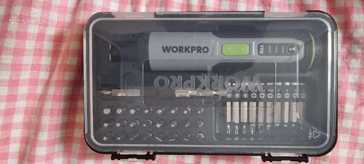 Akumuletorinis atsuktuvas Workpro nenaudotas 30€