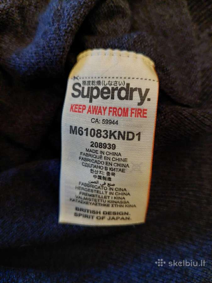 Superdry vyriškas megztukas M dydis - nuotraukos Nr. 4