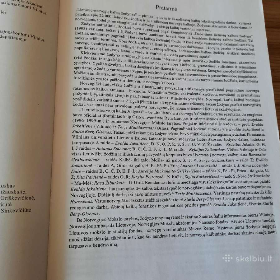 Lietuvių-norvegų kalbų žodynas - nuotraukos Nr. 2