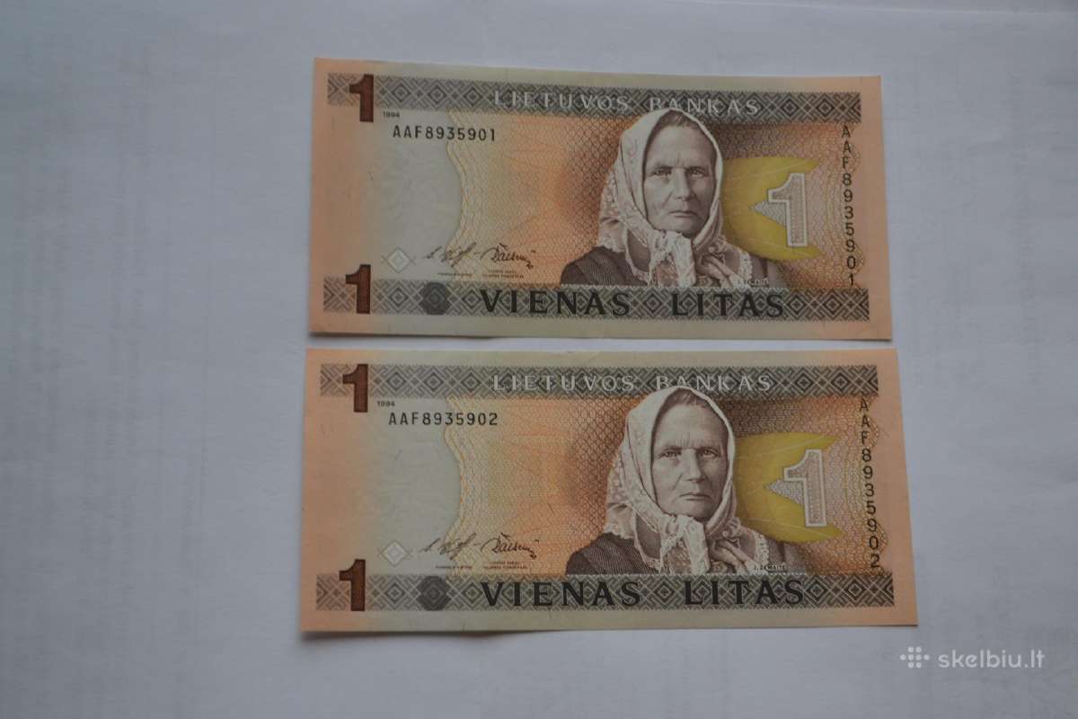 1 Litas 1994 m. Unc Aaf
