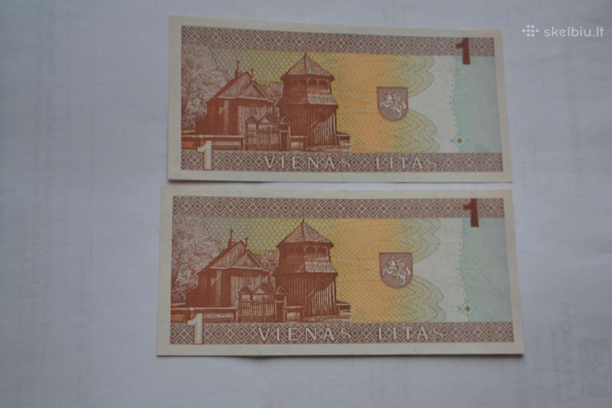 1 Litas 1994 m. Unc Aaf - nuotraukos Nr. 2