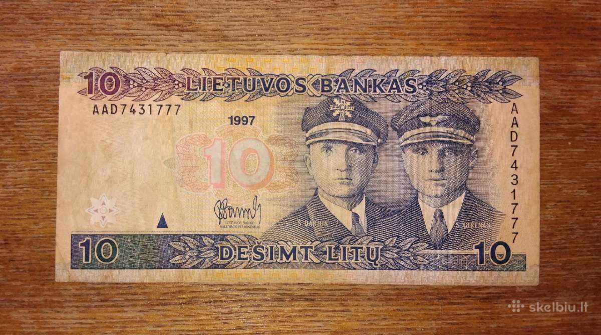 Lietuvos 10 litu banknotas
