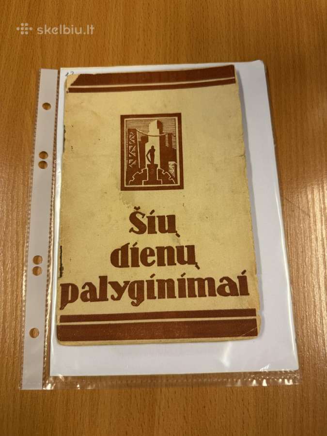 Šių dienų palyginimai 1936