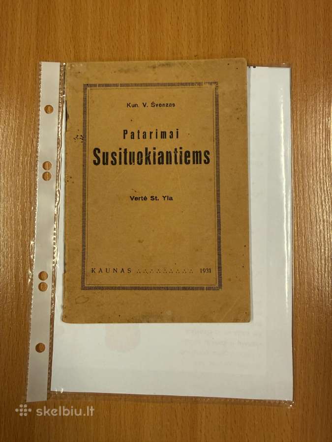 Patarimai susituokiantiems 1931