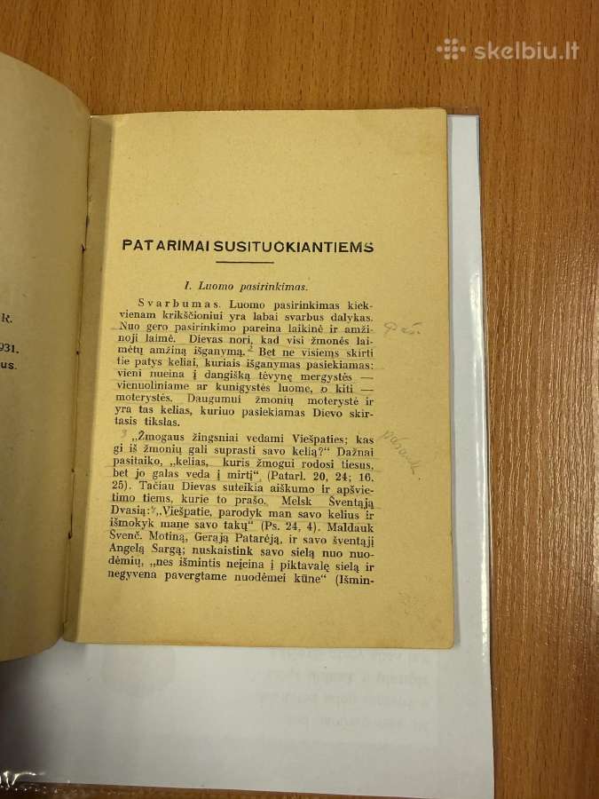 Patarimai susituokiantiems 1931 - nuotraukos Nr. 3