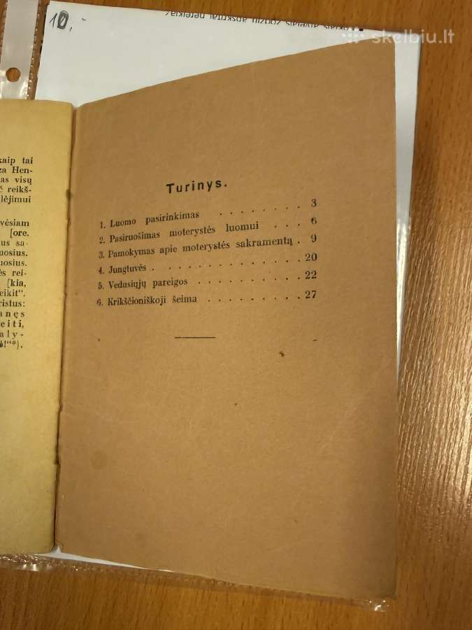 Patarimai susituokiantiems 1931 - nuotraukos Nr. 6
