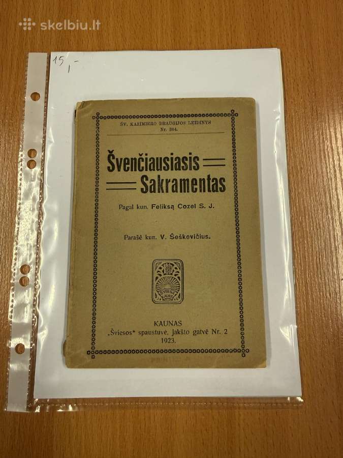 Švenčiausiasis Sakramentas 1923