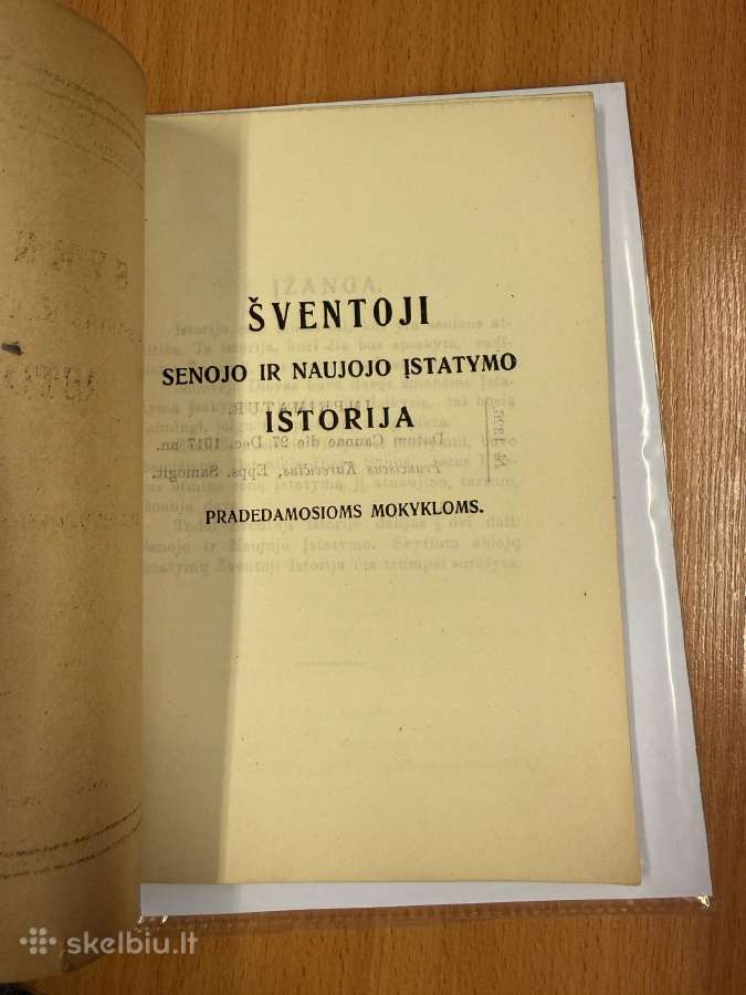 Šventoji senojo ir naujojo įstatymo istorija 1919 - nuotraukos Nr. 2