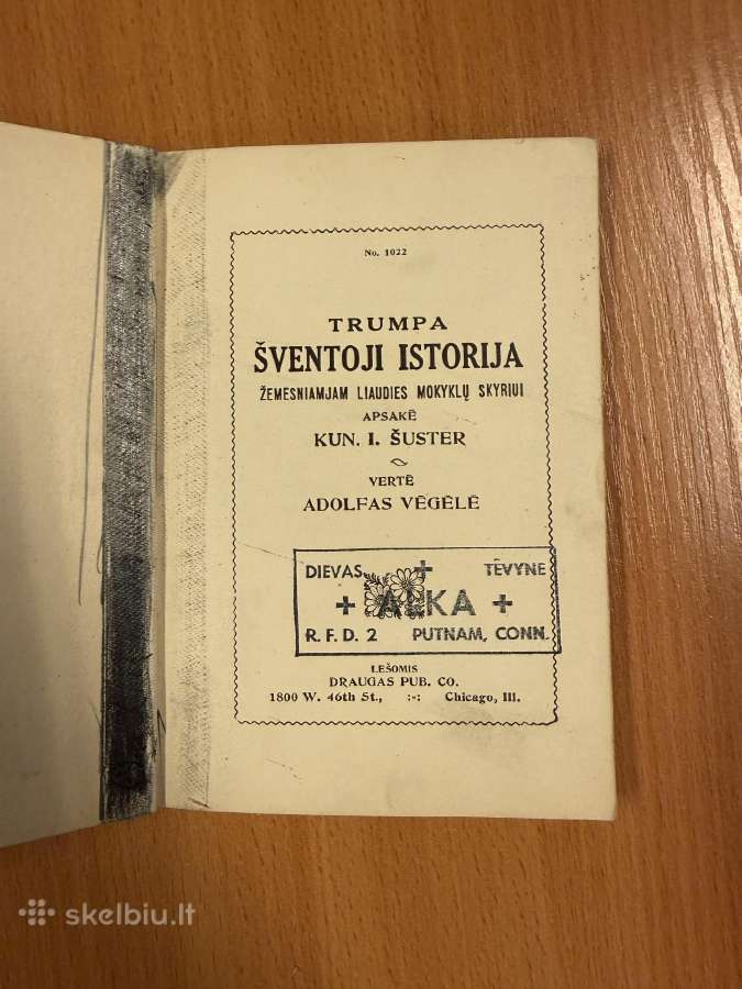 Trumpa Švetoji Istorija 1907 - nuotraukos Nr. 2