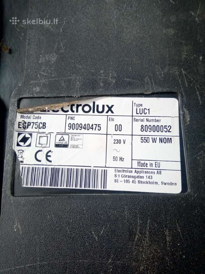 Elekctrolux Performer 550 w dulkių siurblys - nuotraukos Nr. 4