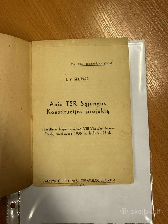 Apie Tsr Sąjungos konstitucijos projektą 1945 - nuotraukos Nr. 2