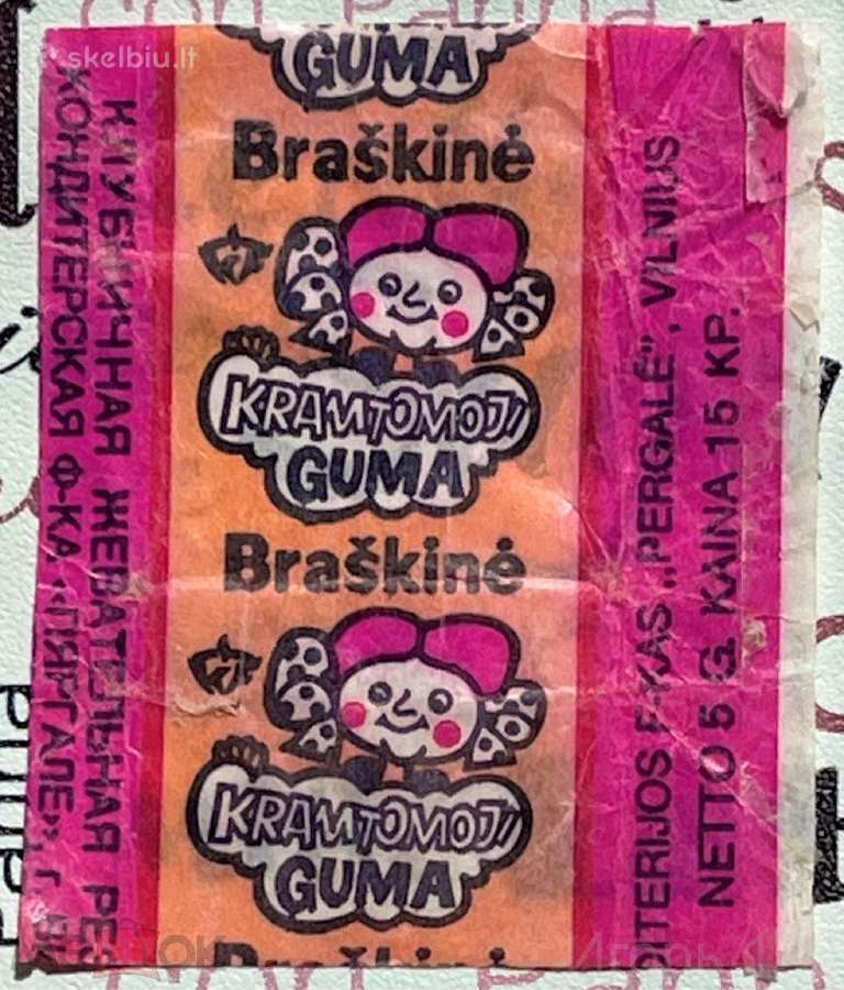 Ieskau Pergales kramtomos gumos popieriukai ltsr - nuotraukos Nr. 2