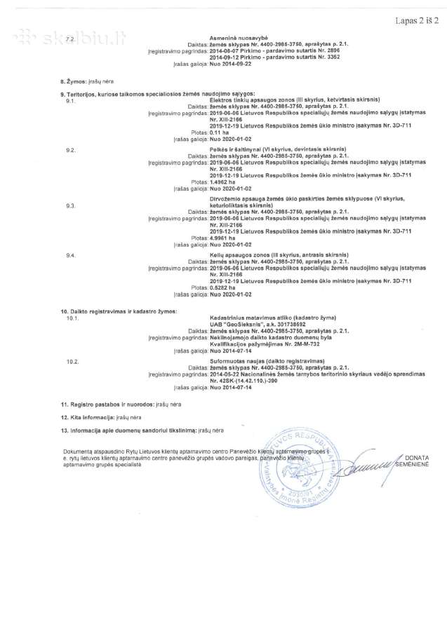 Parduodamas 26,37 ha žemės sklypas - nuotraukos Nr. 2