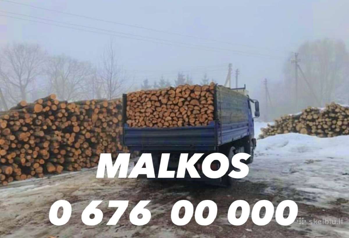Malkos beržo malkos juodalksnio malkos - nuotraukos Nr. 7