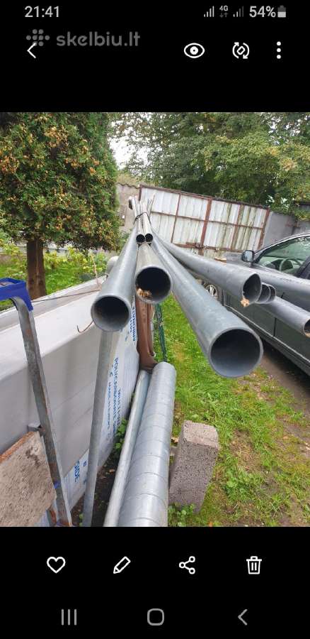 Politelianiniai klijuojami vamzdž50x3x5000m,