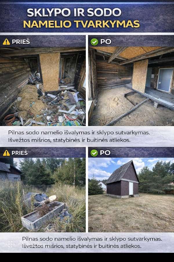 Nereikalingų daiktų statybinių atliekų išvežimas - nuotraukos Nr. 6