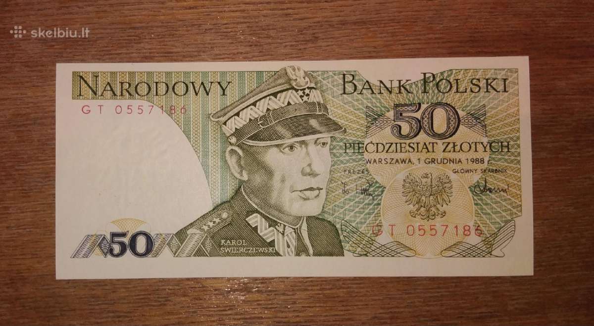 Lenkijos 50 zlotų banknotas